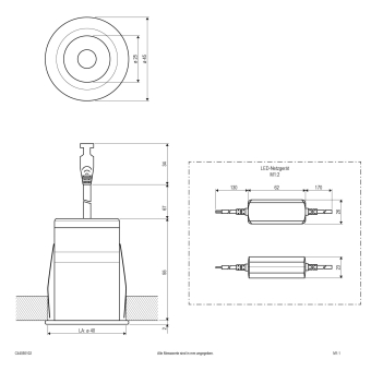 EVN LED Deckeneinbau -rund -   C44050102 
