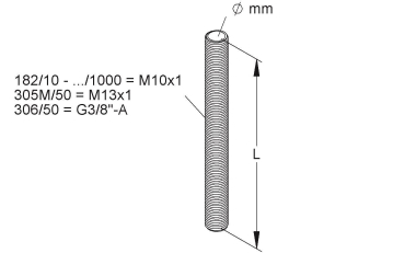HKL Gewinderohr M10               182/20 