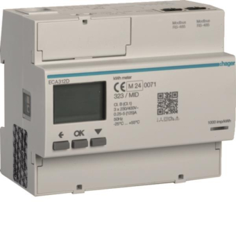 Hager Energiezähler 3phasig      ECA312D 