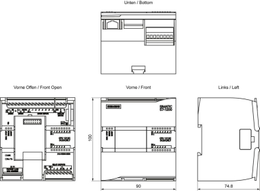 Siemens 6ES72121HE400XB0 SIMATIC S7-1200 