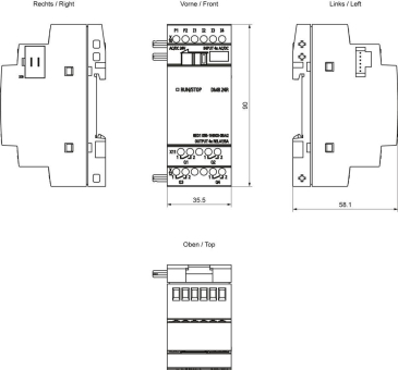 Siemens 6ED10551HB000BA2 LOGO!8 DM8 24R 