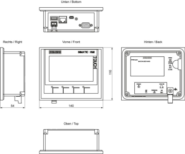 Siemens 6AV21242DC010AX0 SIMATIC KTP400 