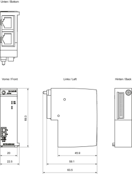 Siemens 6ES71936AR000AA0 Busadapter BA 