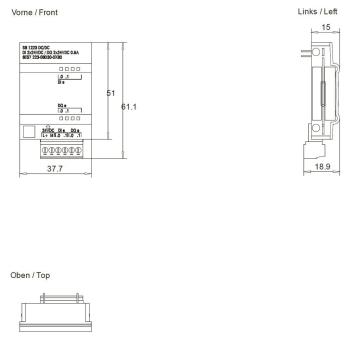 Siemens 6ES72230BD300XB0 SIMATIC S7-1200 