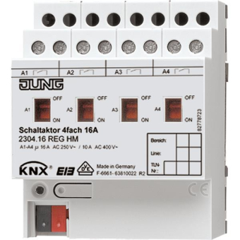 JG KNX Schaltaktor 4fach    2304.16REGHM 