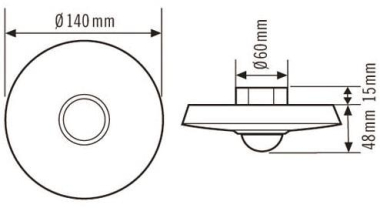 ESYLUX UP Präsenzmelder    PD360/8 Slave 