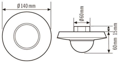ESYLUX UP Präsenzmelder        PD360i/24 