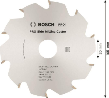 Bosch Scheibenfräser 10 20mm  3608641001 