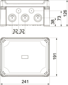 OBO X16 H25 GNP5 LGR Kabelabzweigkasten 