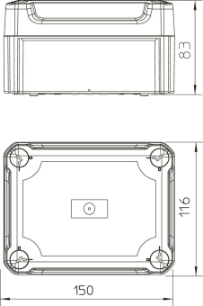 OBO T100 OE HD TR Kabelabzweigkasten 