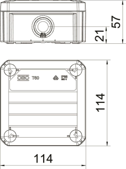 OBO T 60 RW Kabelabzweigkasten 