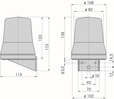 Werma Blitzleuchte WM 24VDC     83535255 