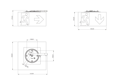 RP-Technik RZ-Leuchte Decke    WHGD413WL 