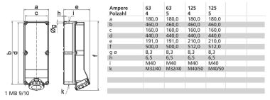 Bals Wandsteckdose GT abgesichert  15007 