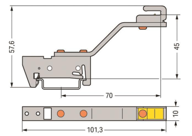 WAGO 790-301 Sammelschienenhalter,für 