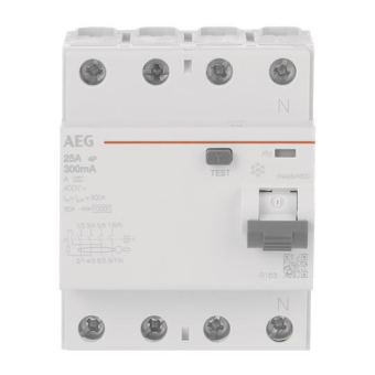 AEG -FI-Schalter 4P Typ A 25A FN425/A300 
