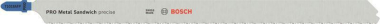 Bosch Stichsägeblatt T1018AFP 2608636793 
