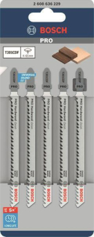 Bosch 5Stichsägeblatt T301CDF 2608636229 