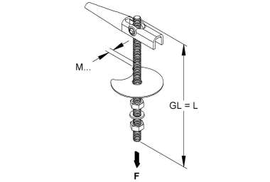 Kleinhuis Kippdübel M4 100mm Gew. 22D100 