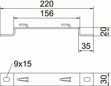 OBO DBLG 20 150 FT Distanzbügel 