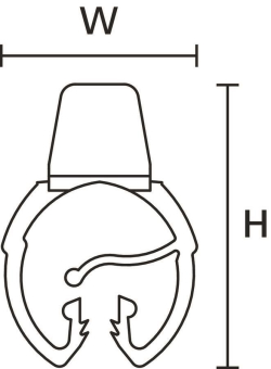 Hellermann WICA-AC10-25-PA66HIRHSBK(100) 