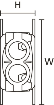 Hellermann Relilight V36P2-PA66V0/SI-BK 