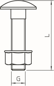 OBO FRSB M8x35 A2 Flachrundschraube 
