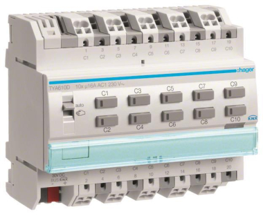 Hager Schalt-/Jalousieaktor      TYA610D 