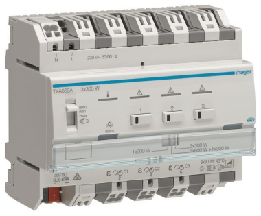 Hager Universal-Dimmaktor 3fach  TXA663A 