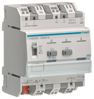 Hager Universal-Dimmaktor 2fach TYA662AN 