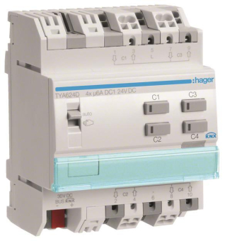 Hager Jalousieaktor 4fach 6A     TYA624D 