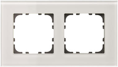 MDT BE-GTR2W.01 Glasrahmen 2fach Weiß 