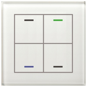 MDT Glastaster II Light 4-fach RGBW mit 