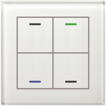 MDT Glastaster II Light 4-fach RGBW mit 