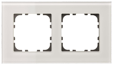 MDT BE-GTR2W.01 Glasrahmen 2fach Weiß 