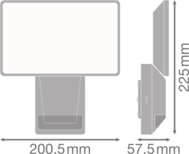 LEDV E PRO FLOOD S 27W/840 IP55 DG 