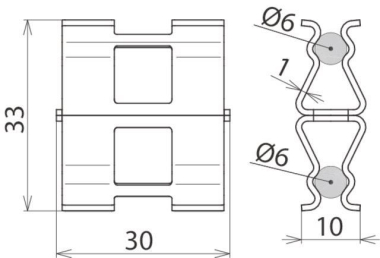Dehn 308134 DC BK 6  DC BK 6 RD6 STBLANK 