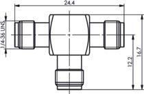 TEGA SMA-T-Stück Au          J01155A0011 