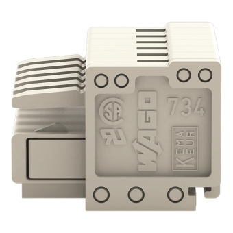 WAGO 734-106 1-Leiter-Federleiste,CAGE 