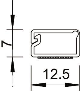 OBO WDKMD7RW Minikanal 7x12,5x2000 PVC 