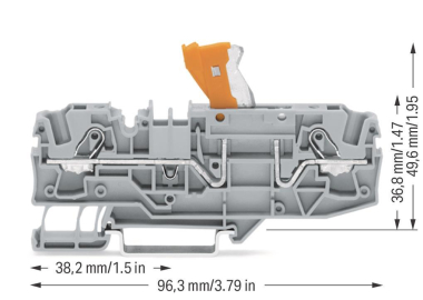 WAGO 2006-1671 2-Leiter-Trennklemme,mit 