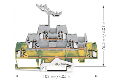 WAGO 280-557 Dreistockklemme, 