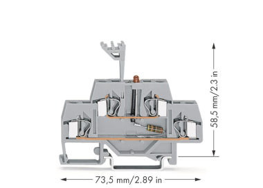 WAGO 281-634/281-413 Bauelementklemme, 