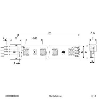 EVN LED-Strip IP67 24V/DC ICSB6724305099 