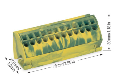 WAGO 812-100 PE-Anschlussblock,für 