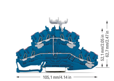 WAGO 2002-2409 4-Leiter-Doppelstock- 
