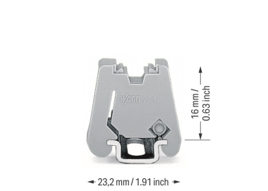 WAGO 249-101 Schraubenlose Endklammer,6 