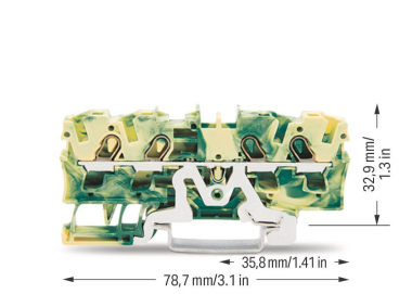 WAGO 2004-1407 4-Leiter-Schutzleiterk- 