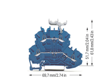 WAGO 2002-2234 Doppelstockklemme, 