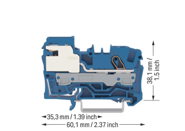 WAGO 2006-7114 1-Leiter-N-Trennklemme,6 